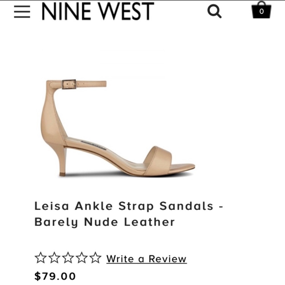 Nine West nude kitten heel pumps